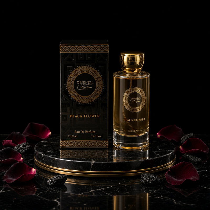 Oriental Collection Black Flower