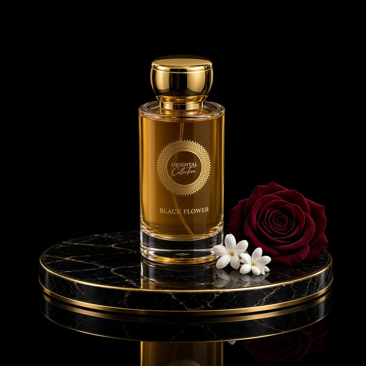Oriental Collection Black Flower
